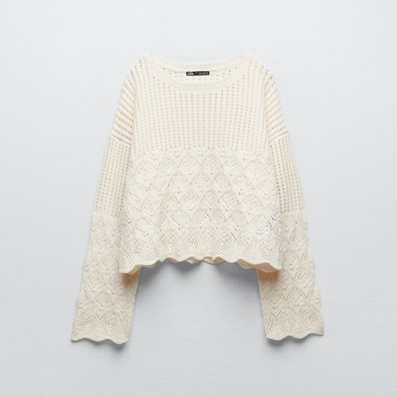 Zara Sweaters Nwt Zara Chenille Sweater L Poshmark